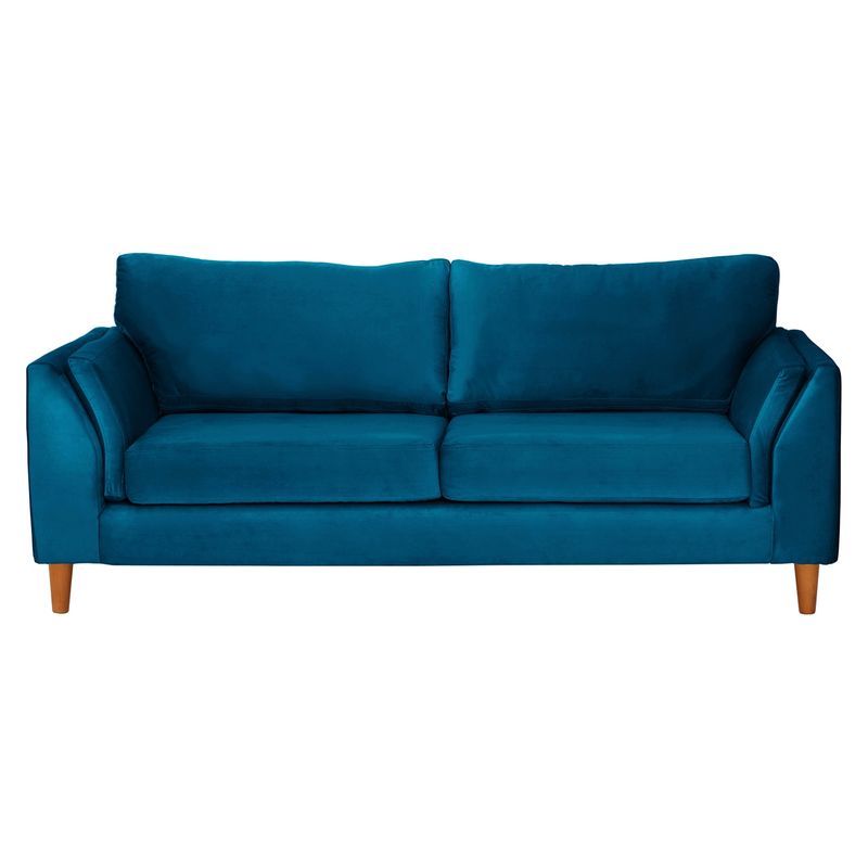LATAM HOME - Sofá Milan 3 Cuerpos Tela Velvet Latam Home