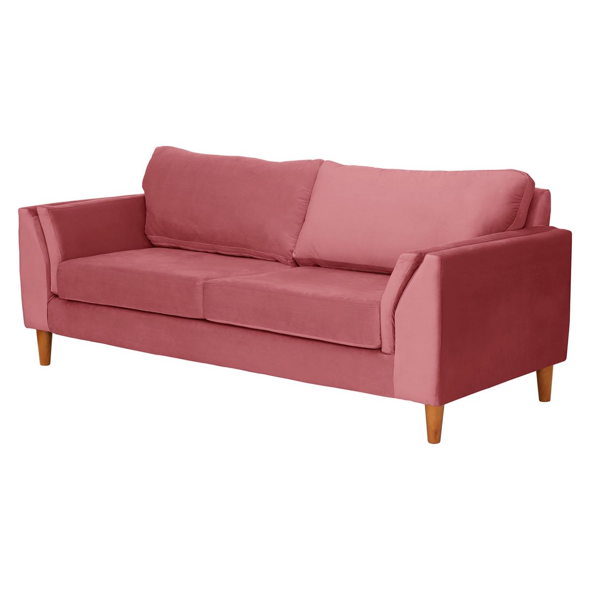 LATAM HOME - Sofá Milan 3 Cuerpos Tela Velvet Latam Home