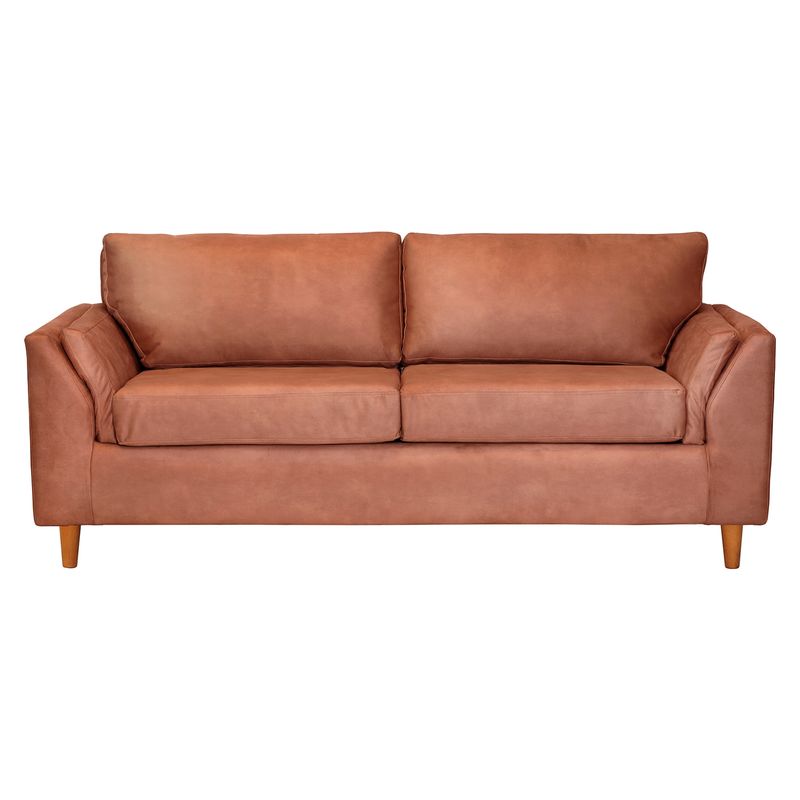 LATAM HOME - Sofá Milan 3 Cuerpos Cuero Kentucky Latam Home