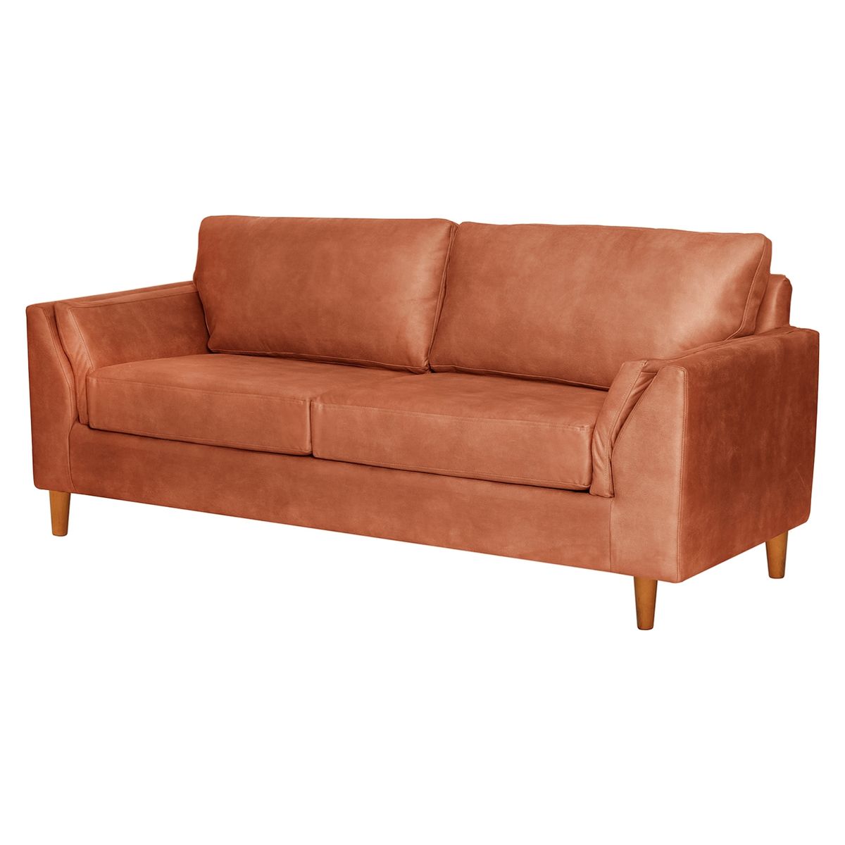 LATAM HOME - Sofá Milan 3 Cuerpos Cuero Kentucky Latam Home