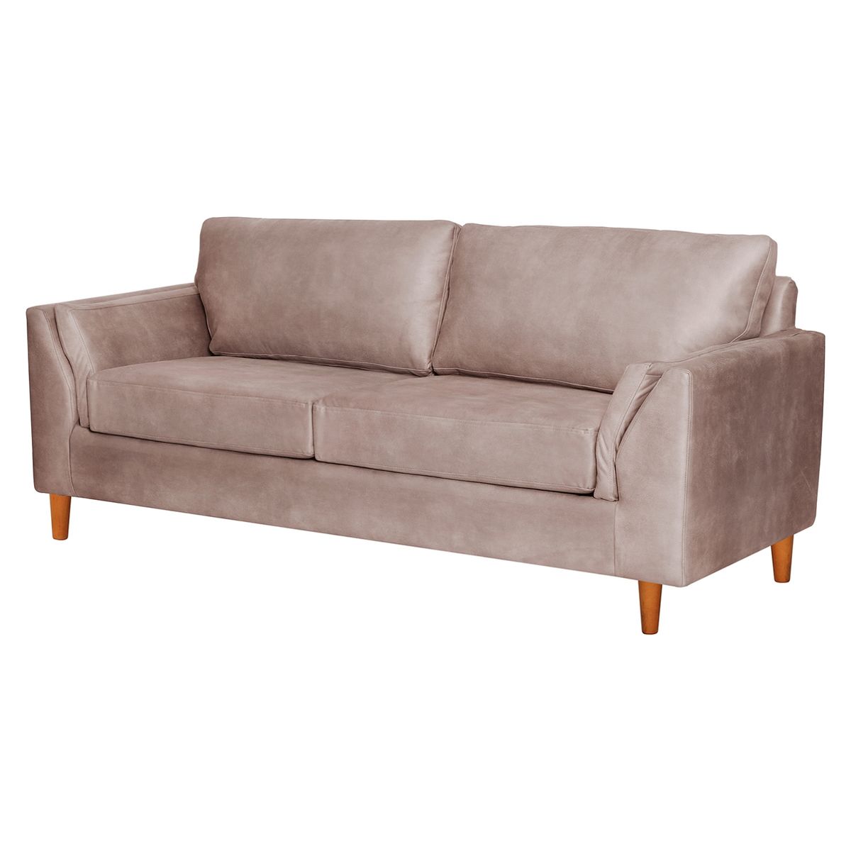 LATAM HOME - Sofá Milan 3 Cuerpos Cuero Kentucky Latam Home