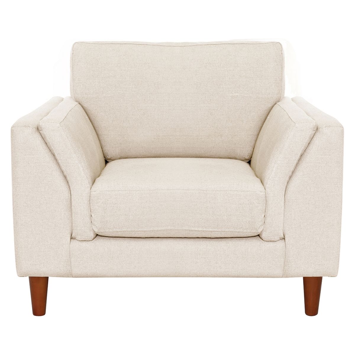 LATAM HOME - Sofá Milan 1 Cuerpo Lino Blanco Latam Home