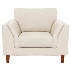LATAM HOME - Sofá Milan 1 Cuerpo Lino Blanco