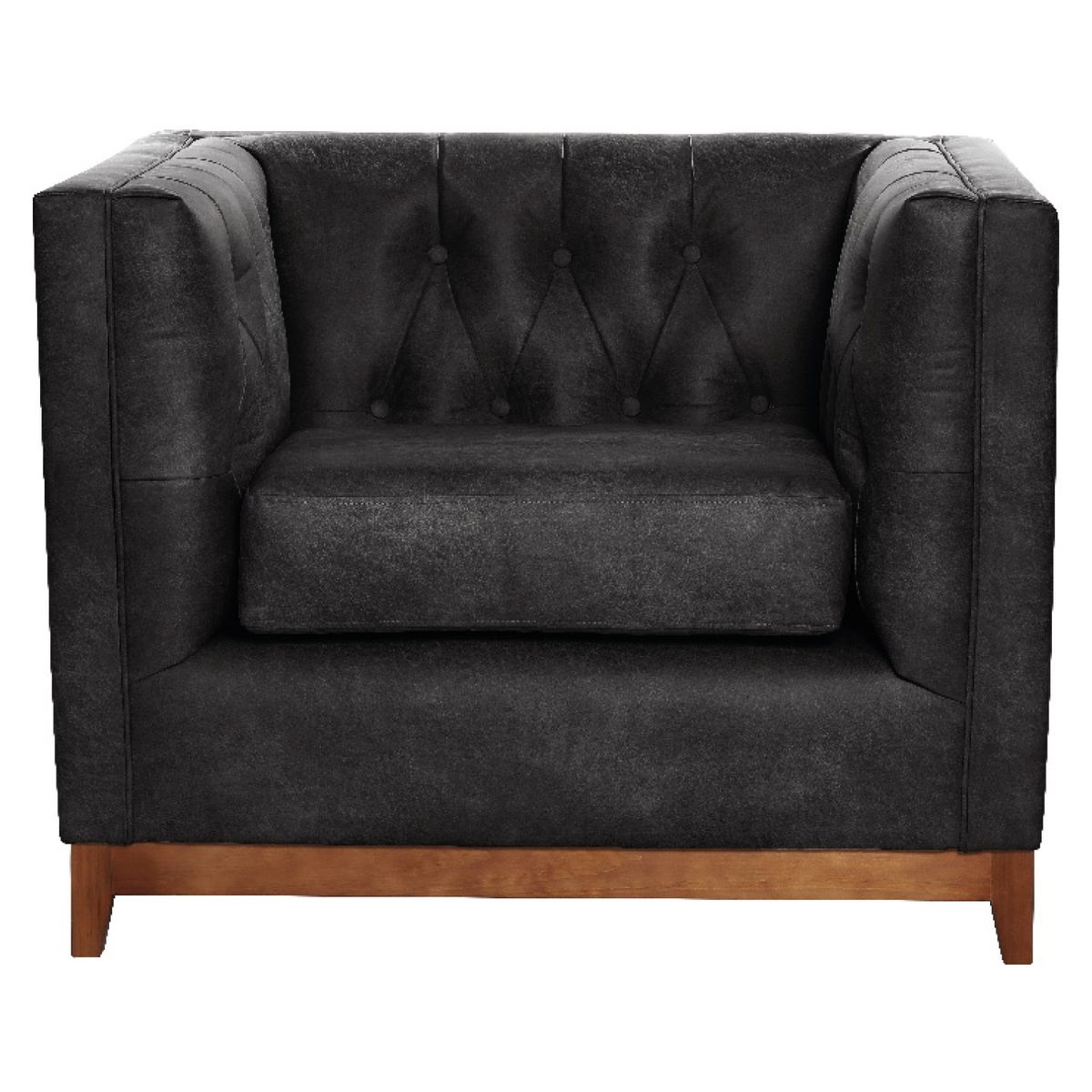 LATAM HOME - Sofá Roma 1 Cuerpo Cuero Colorado Latam Home