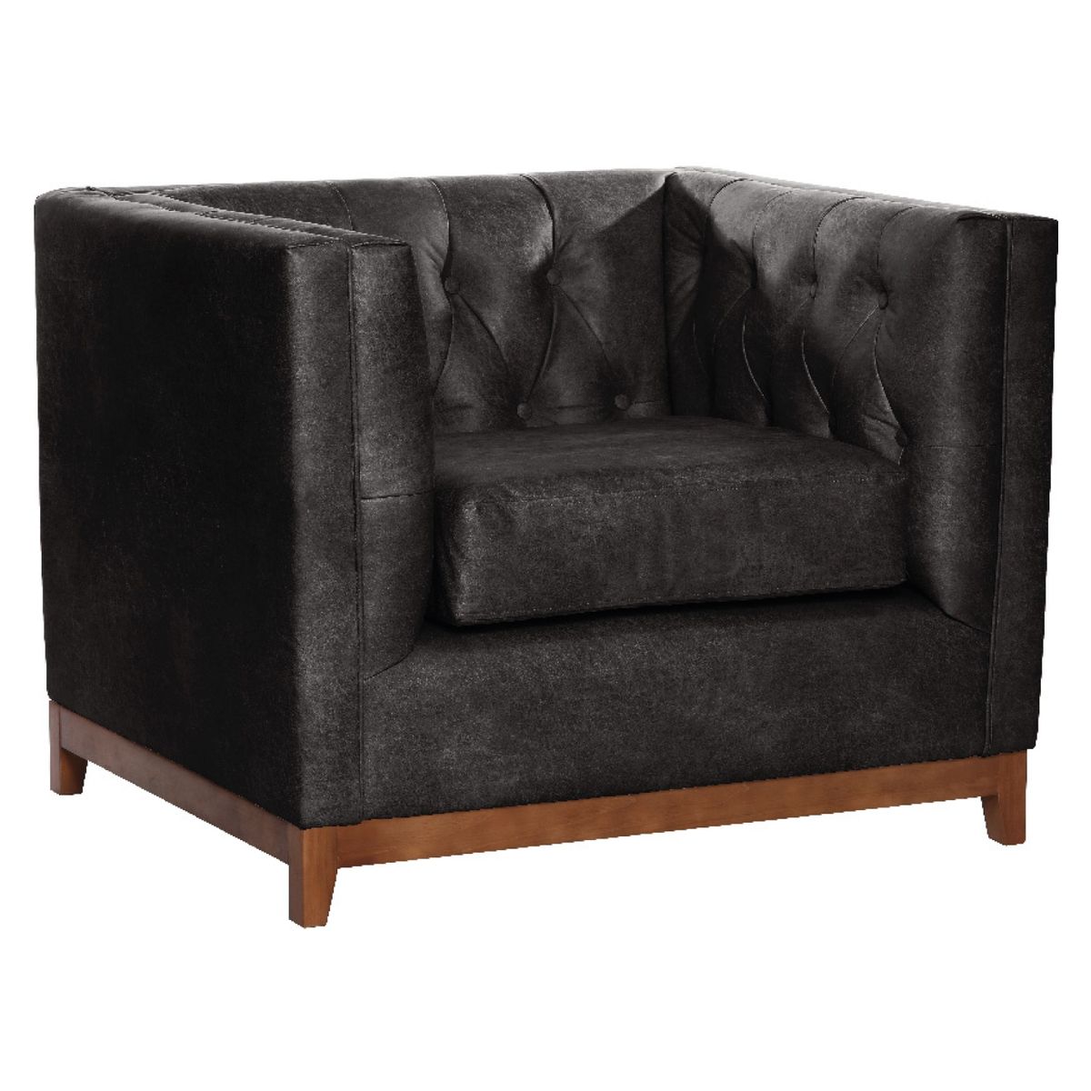 LATAM HOME - Sofá Roma 1 Cuerpo Cuero Colorado Latam Home