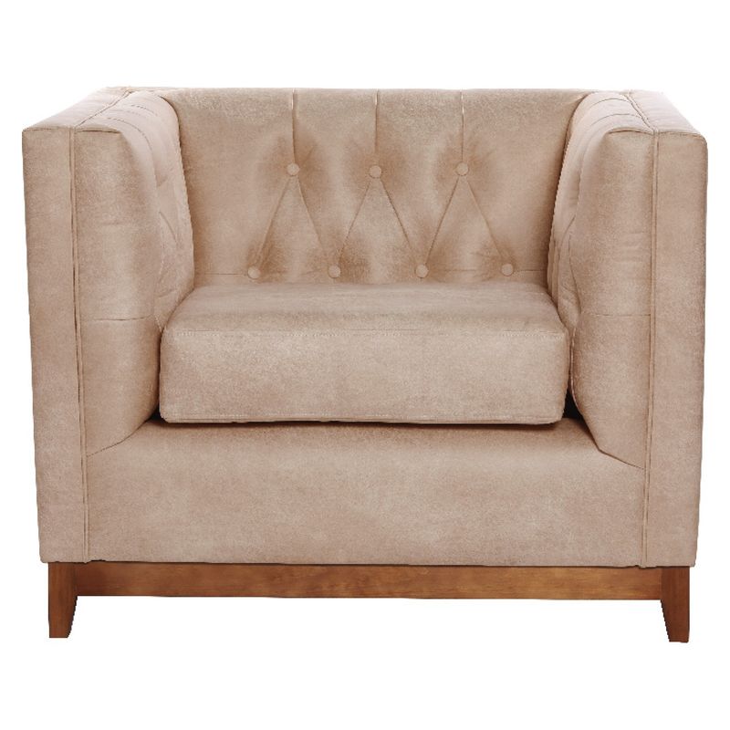 LATAM HOME - Sofá Roma 1 Cuerpo Cuero Colorado Latam Home