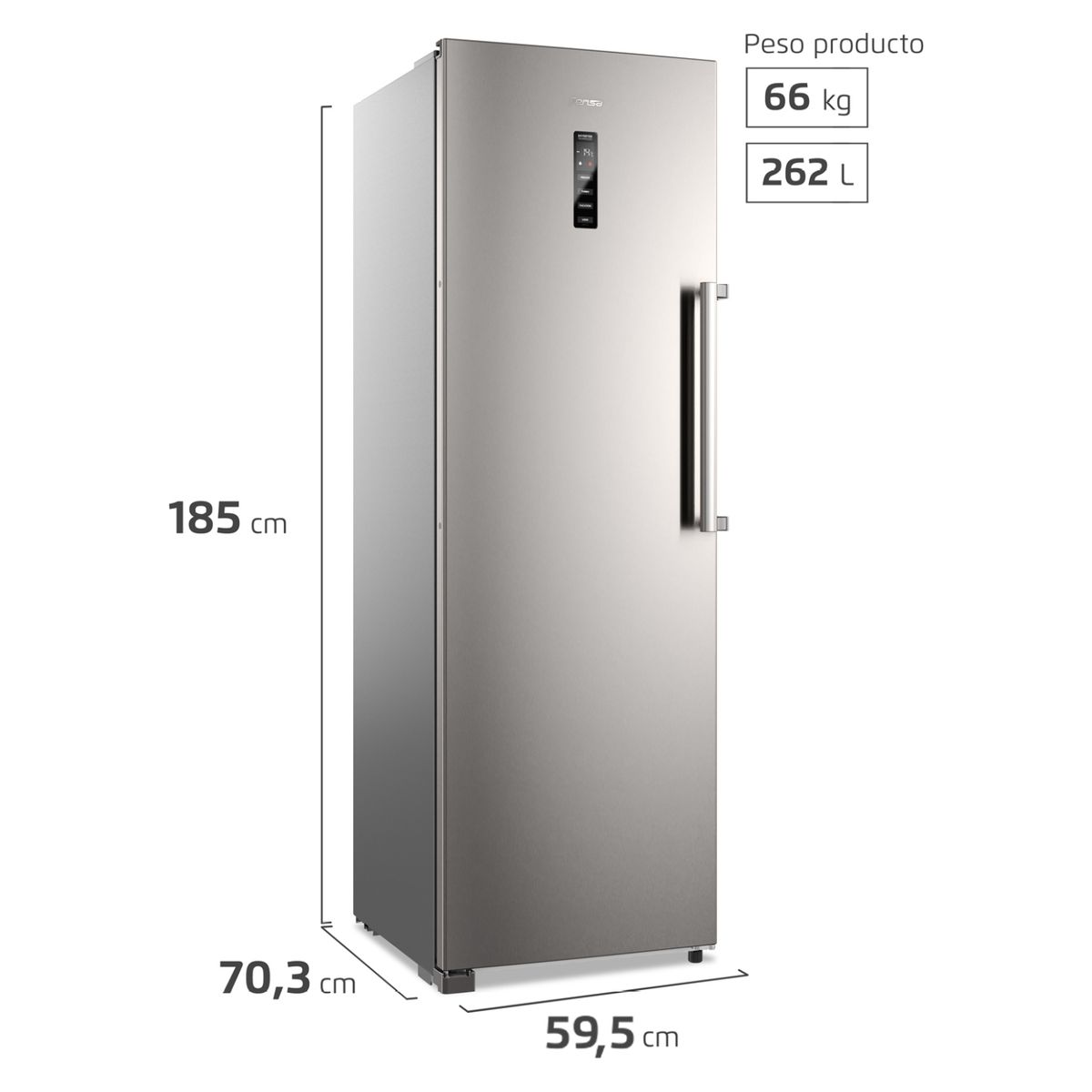 FENSA - Freezer Congelador Twin 262 Litros Inox FTI4S Fensa