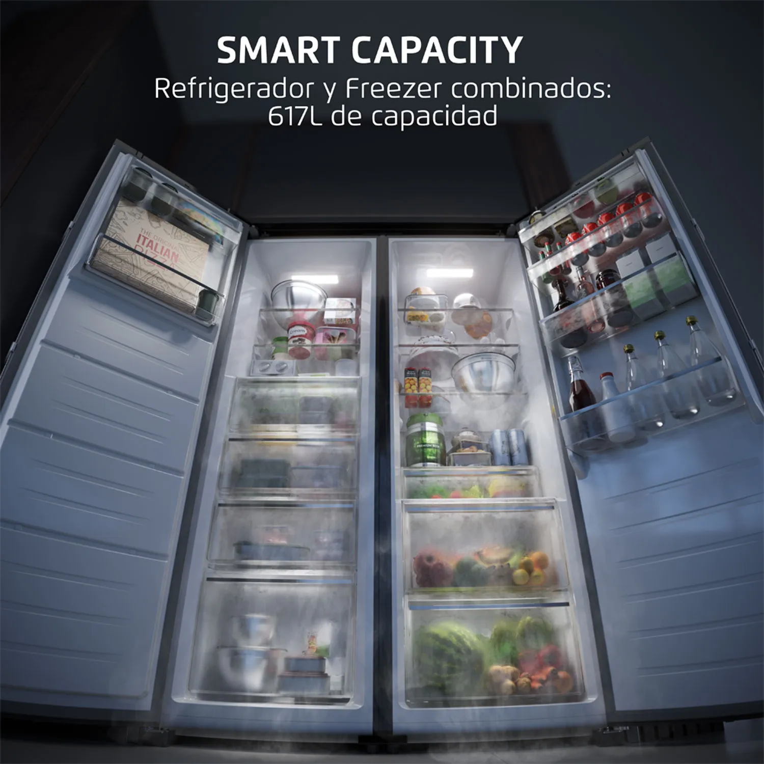 FENSA Refrigerador Monopuerta Twin RTI4S 355 Litros No Frost Inox