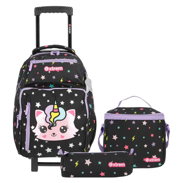 New Run Pack Mochila Con Ruedas + Lonchera + Estuche 4Xt Unisex