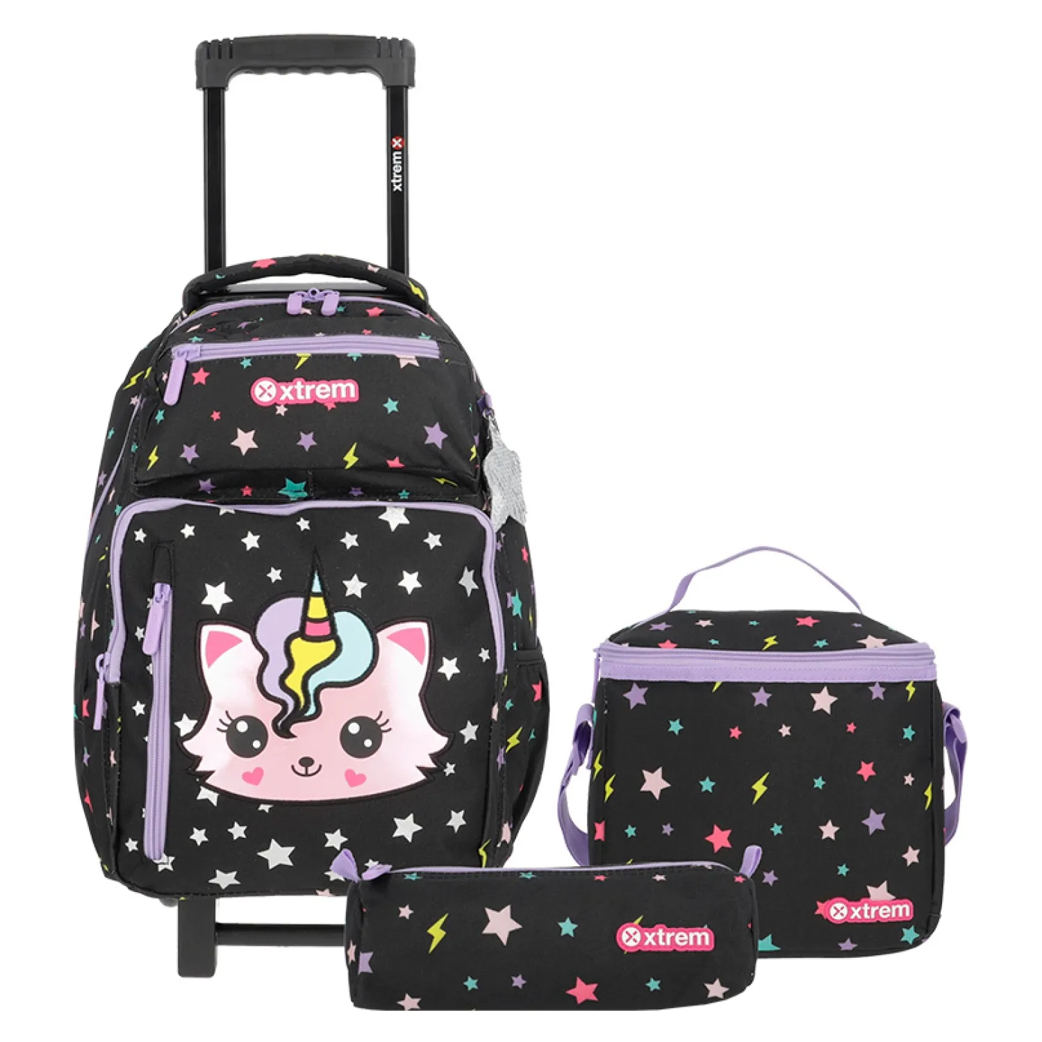 XTREM New Run Pack Mochila Con Ruedas Lonchera Estuche 4Xt