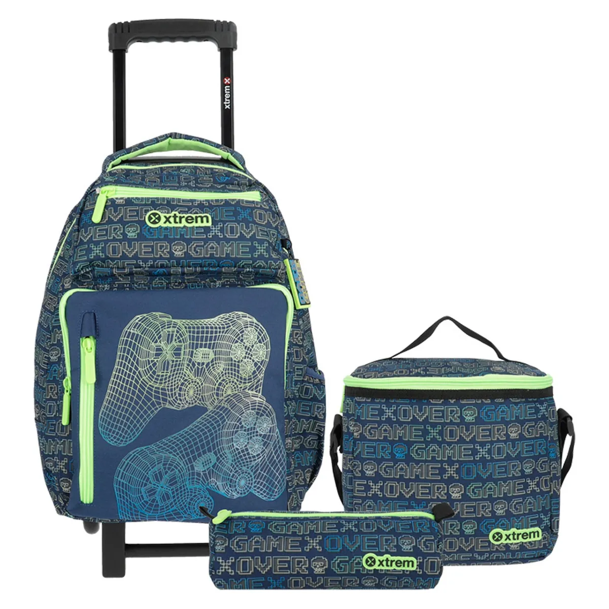 XTREM - New Run Pack Mochila Con Ruedas + Lonchera + Estuche 4Xt Unisex Xtrem