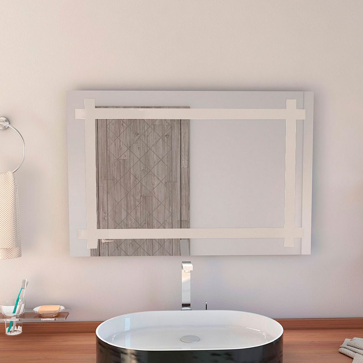 TUHOME - Espejo De Pared Broni 60 Cm Tuhome