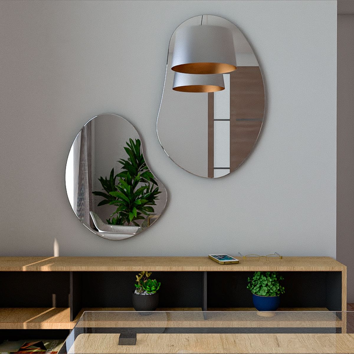 TUHOME - Espejo De Pared Fluye 80,5 Cm Tuhome