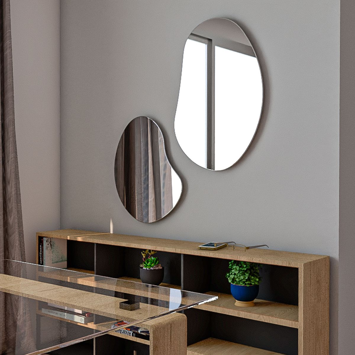 TUHOME - Espejo De Pared Fluye 80,5 Cm Tuhome