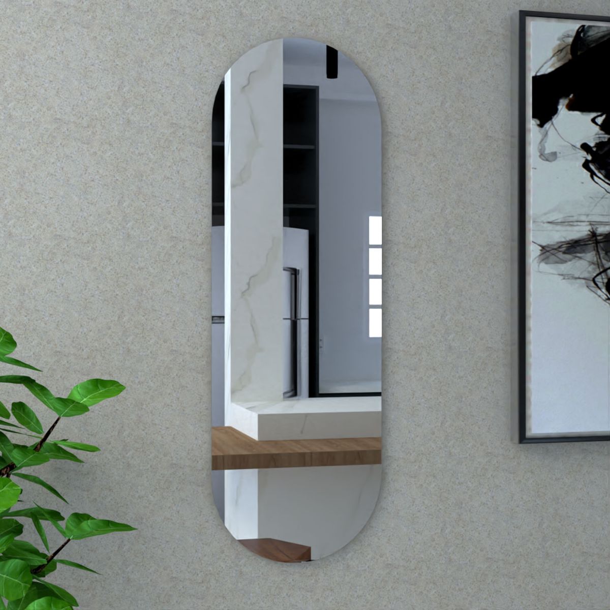 TUHOME - Espejo De Pared Lucera 120 Cm Tuhome