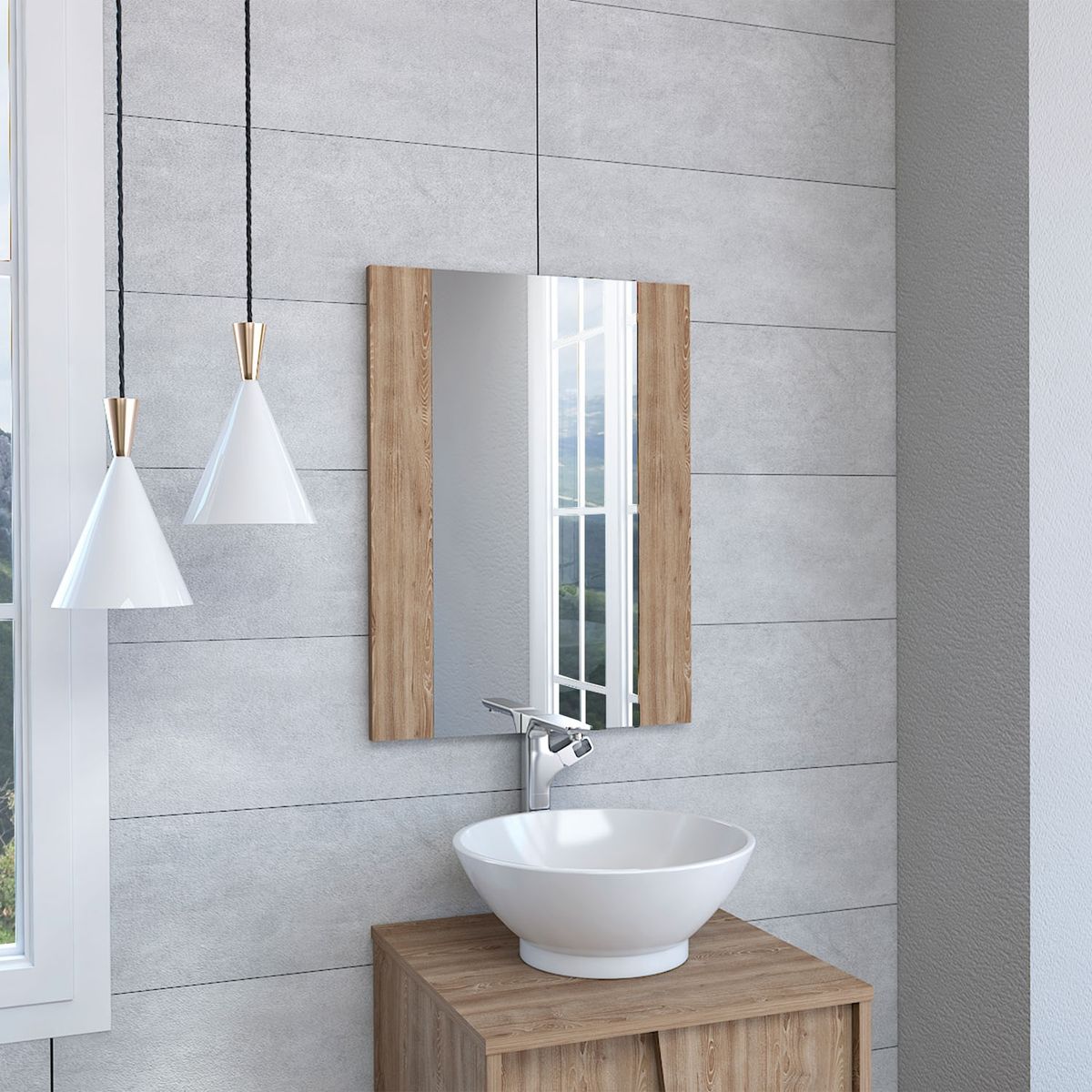 TUHOME - Espejo De Pared Madrid 60 Cm Tuhome