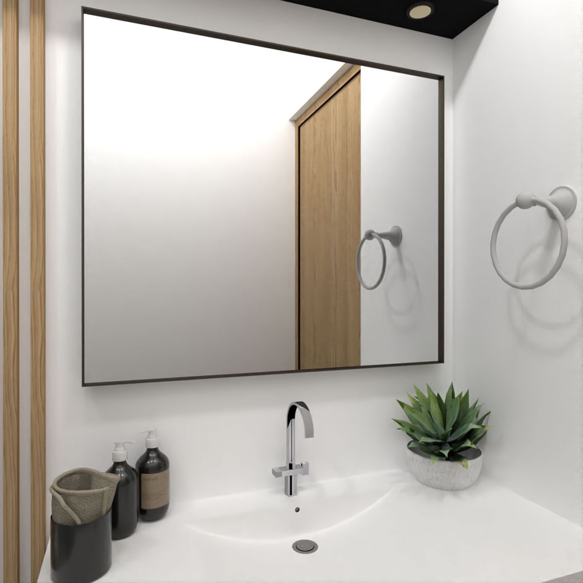 TUHOME - Espejo De Pared Onix 75 Cm Tuhome