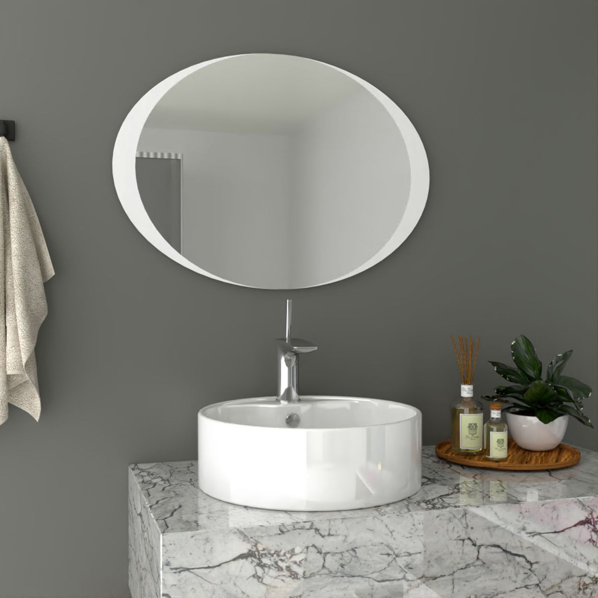 TUHOME - Espejo De Pared Varese 50 Cm Tuhome