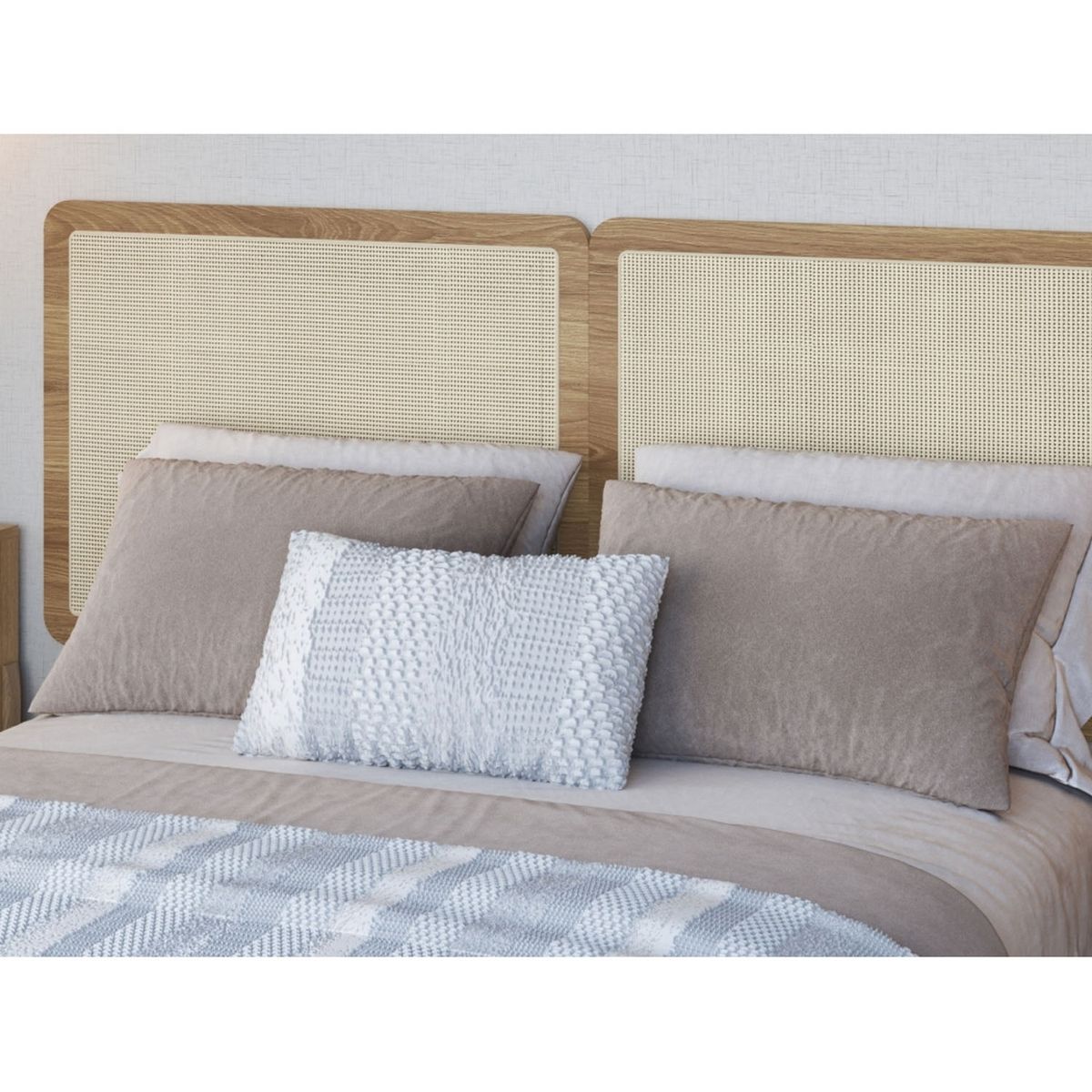 DECOCASA - Respaldo Ratan Natural 2 Plazas Decocasa