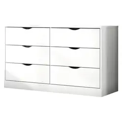 BE DESIGN - Cómoda 6 Cajones Pisa Blanco