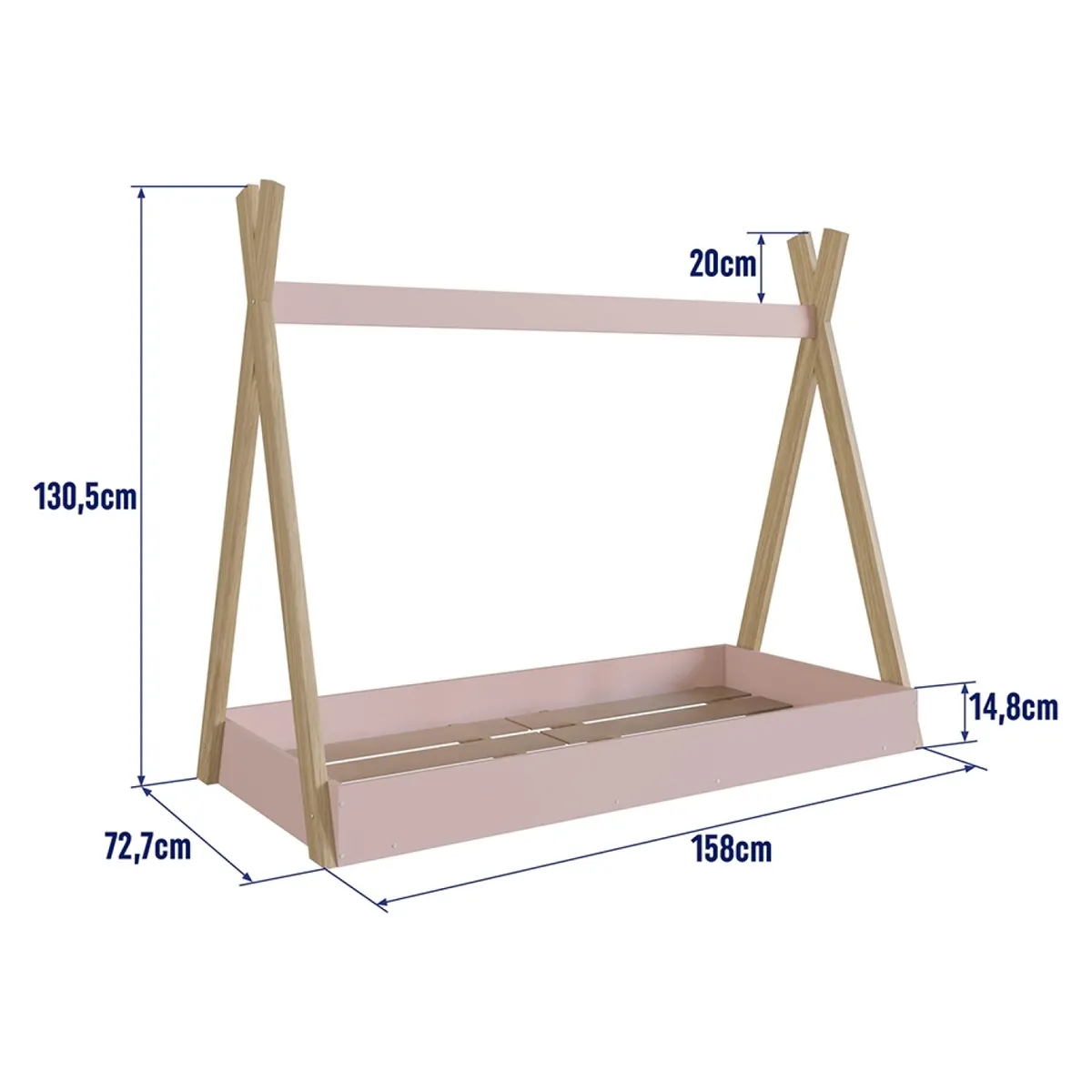 KIDSCOOL - Cama Infantil Montessori Rosado Kidscool