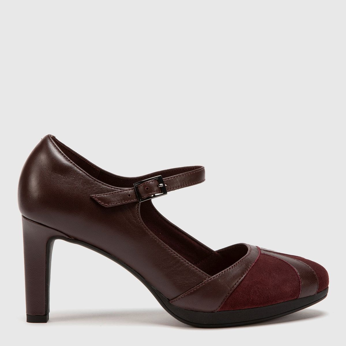 CLARKS - Zapato Formal Mujer Cuero Rojo Clarks