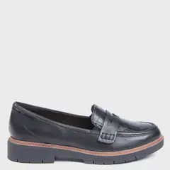 CLARKS - Mocasín Mujer Cuero Negro