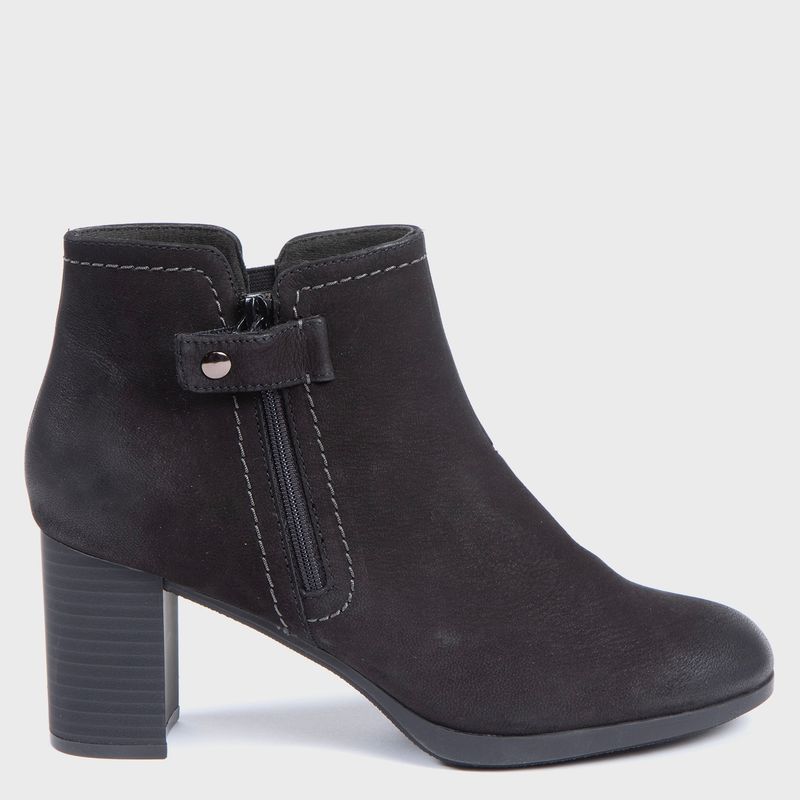 CLARKS - Botín Mujer Cuero Negro Clarks