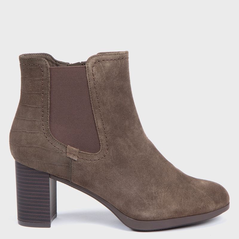 CLARKS - Botín Mujer Cuero Café Clarks