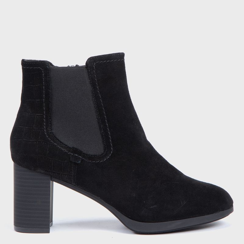 CLARKS - Botín Mujer Cuero Negro Clarks