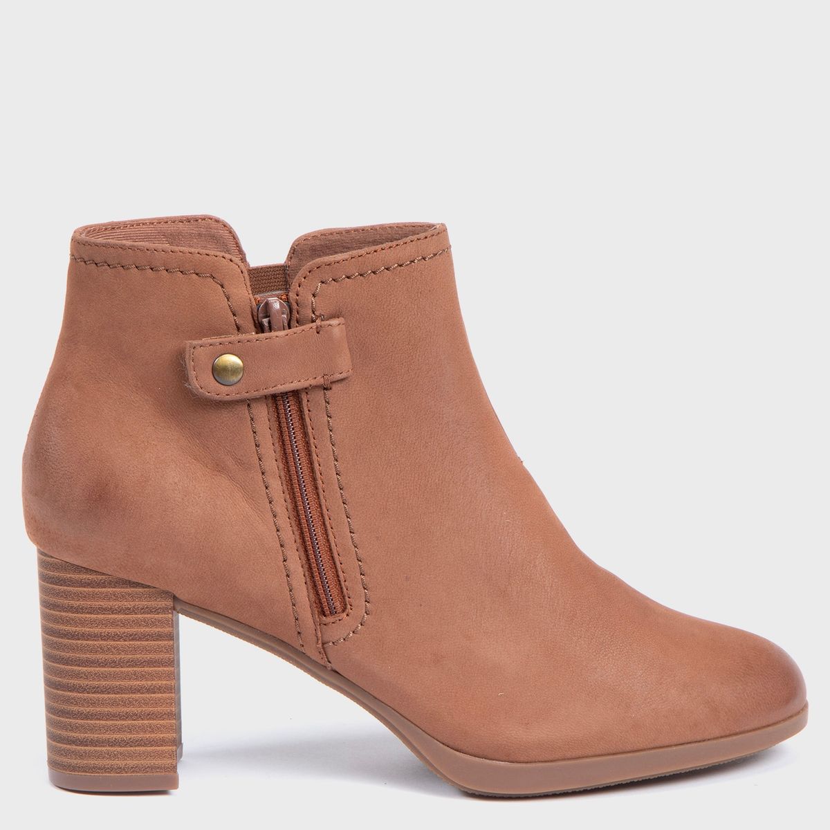 CLARKS - Botín Mujer Cuero Beige Clarks