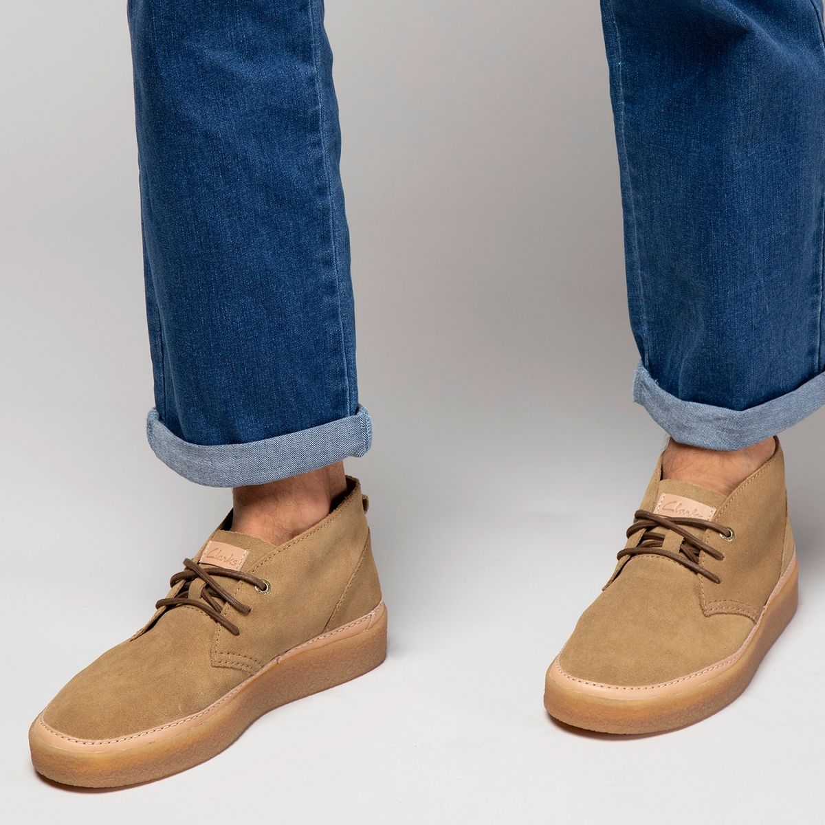 CLARKS - Botín Hombre Cuero Café Clarks