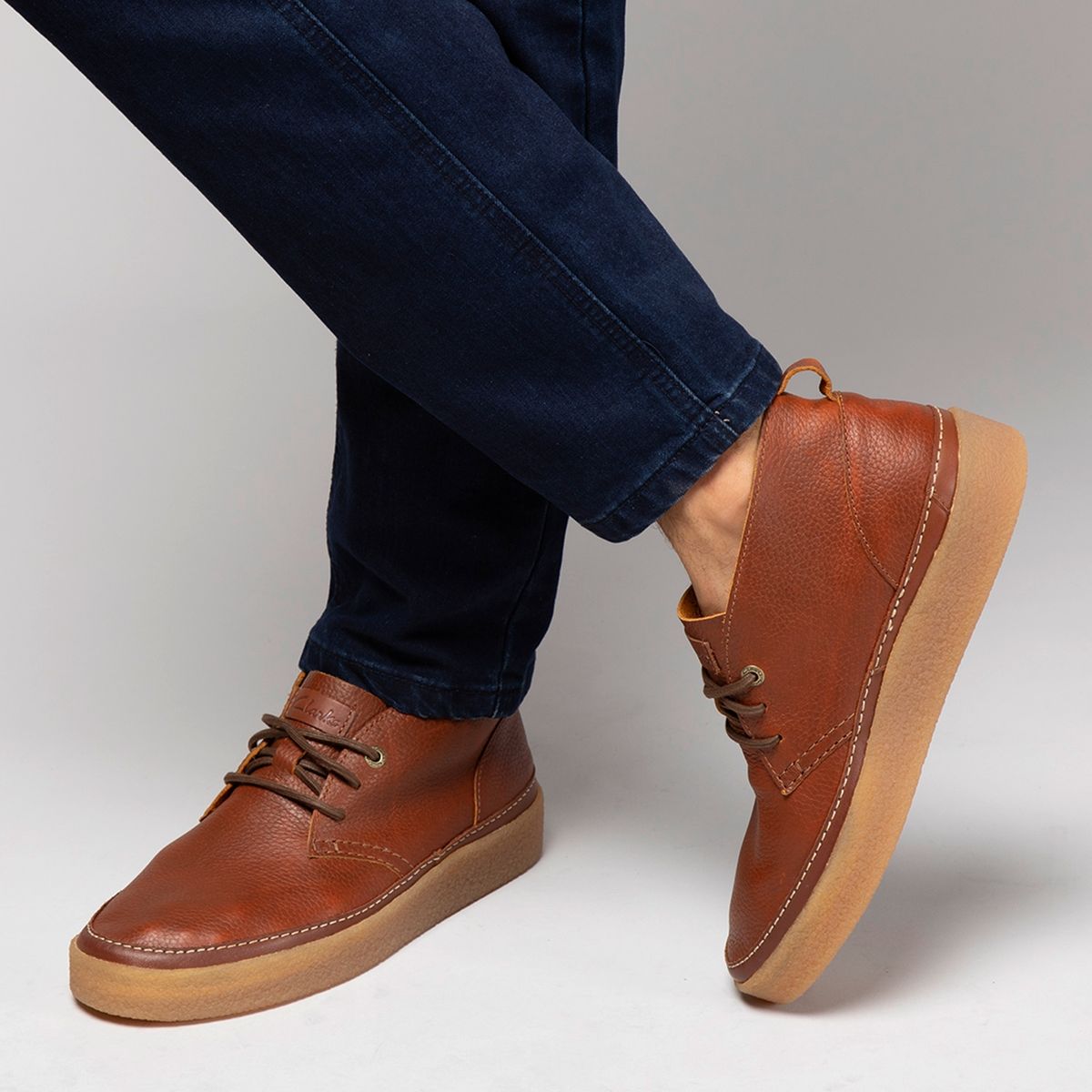 CLARKS - Botín Hombre Beige Clarks