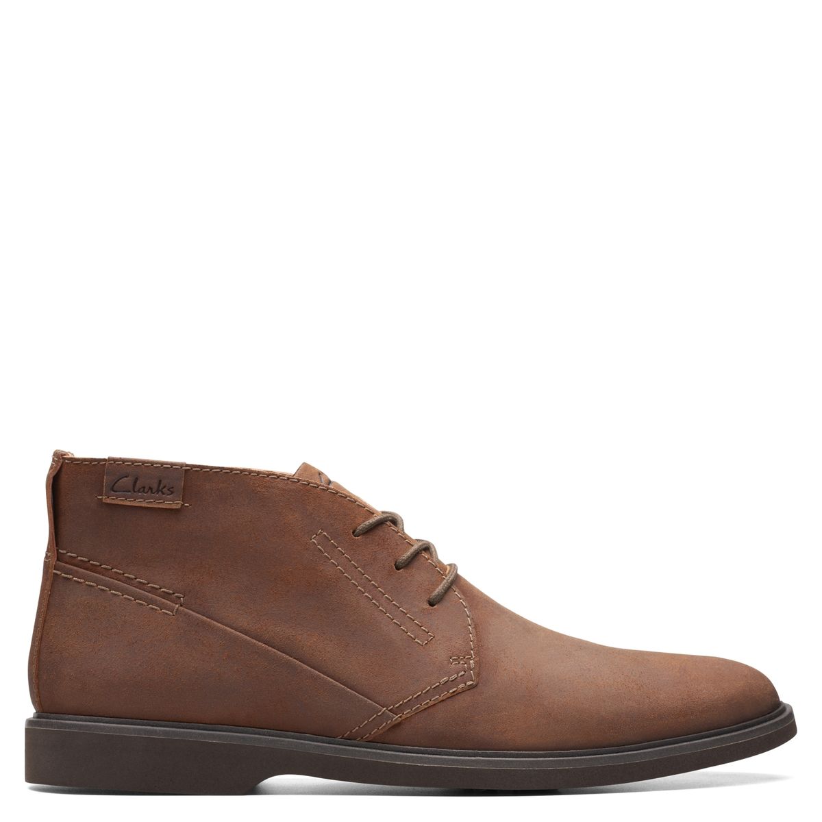 CLARKS - Botín Hombre Cuero Café Clarks