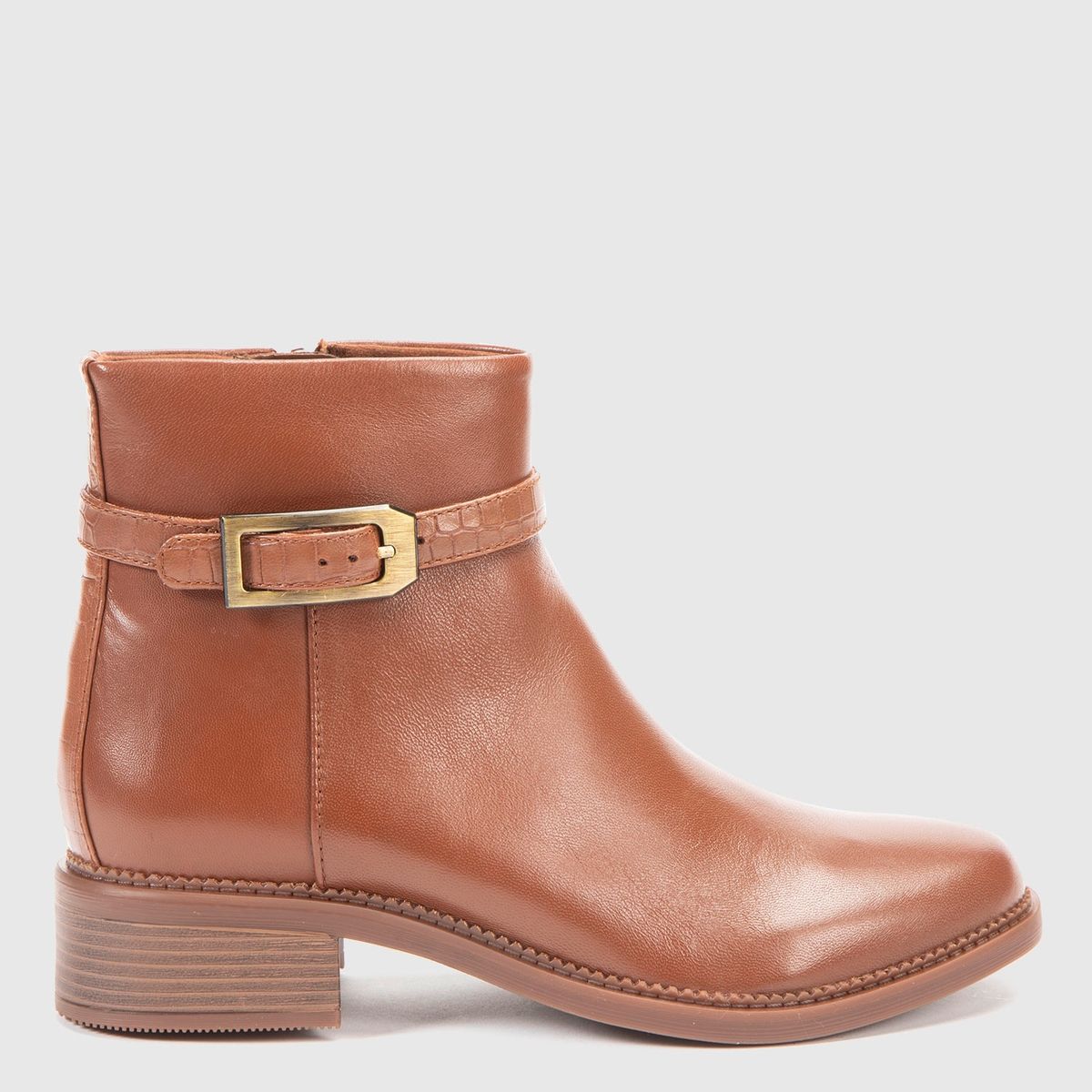 CLARKS - Botín Mujer Cuero Café Clarks