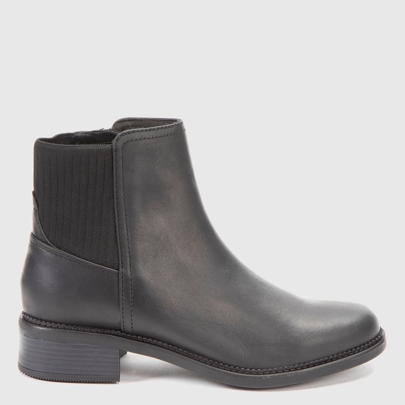 CLARKS - Botín Mujer Cuero Negro Clarks