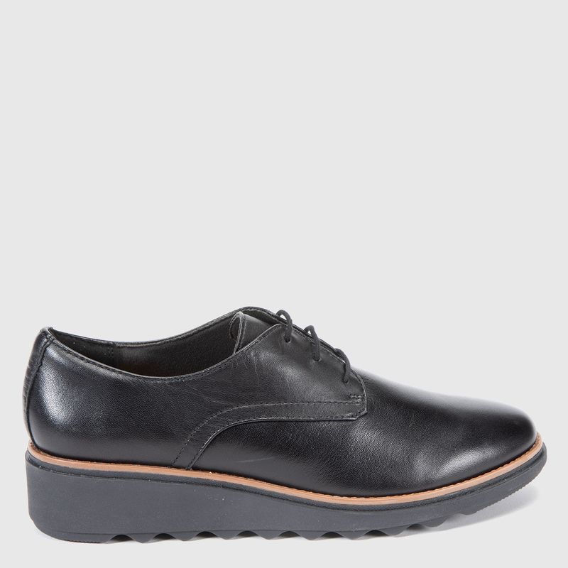 CLARKS - Mocasín Mujer Cuero Negro Clarks