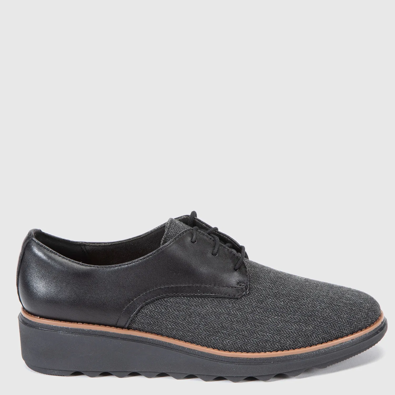 CLARKS Mocasín Mujer Cuero Negro Clarks