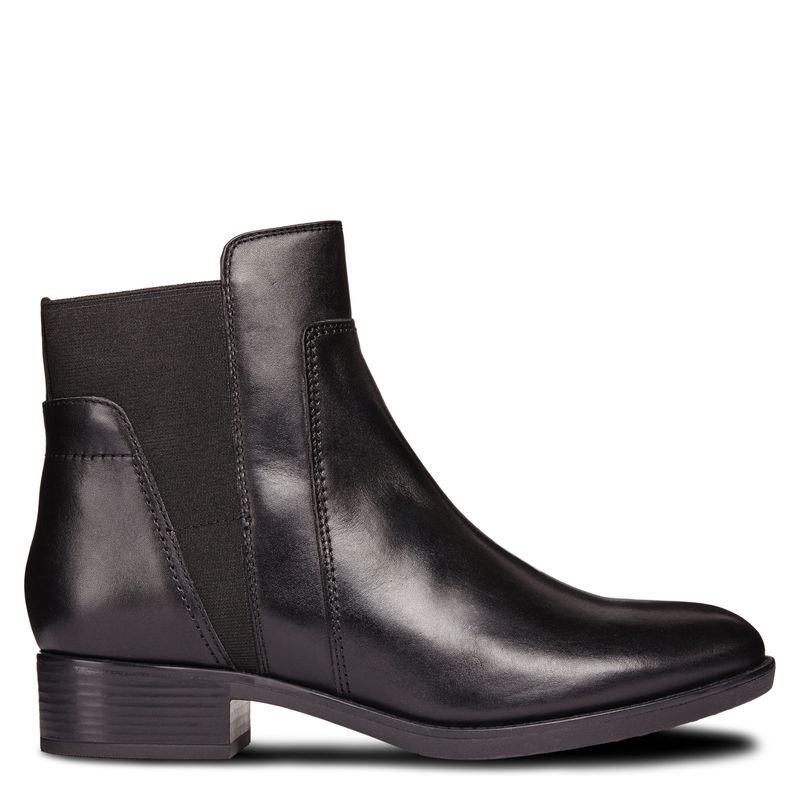 GEOX - Botín Mujer Cuero Negro Geox