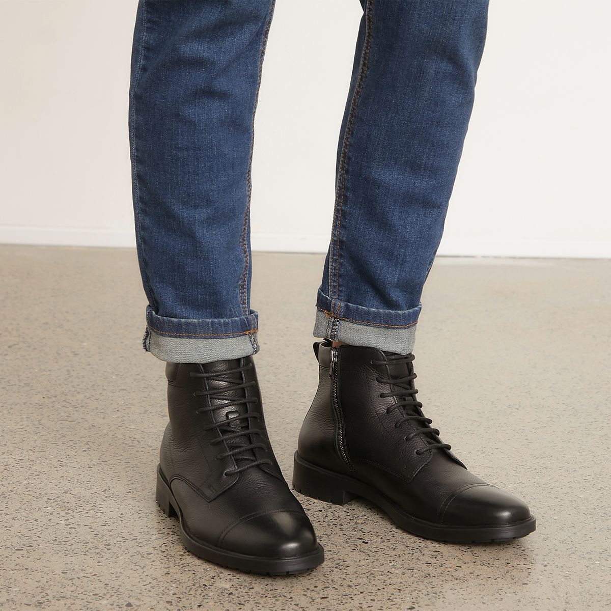 GEOX - Botín Hombre Negro Geox