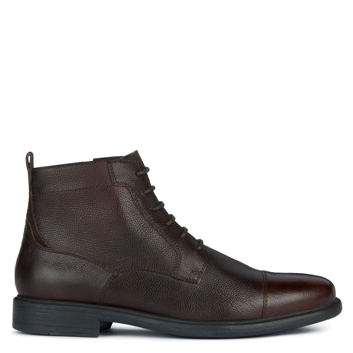 GEOX - Botín Hombre Cuero Café Geox