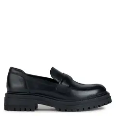 GEOX - Mocasín Mujer Cuero Negro