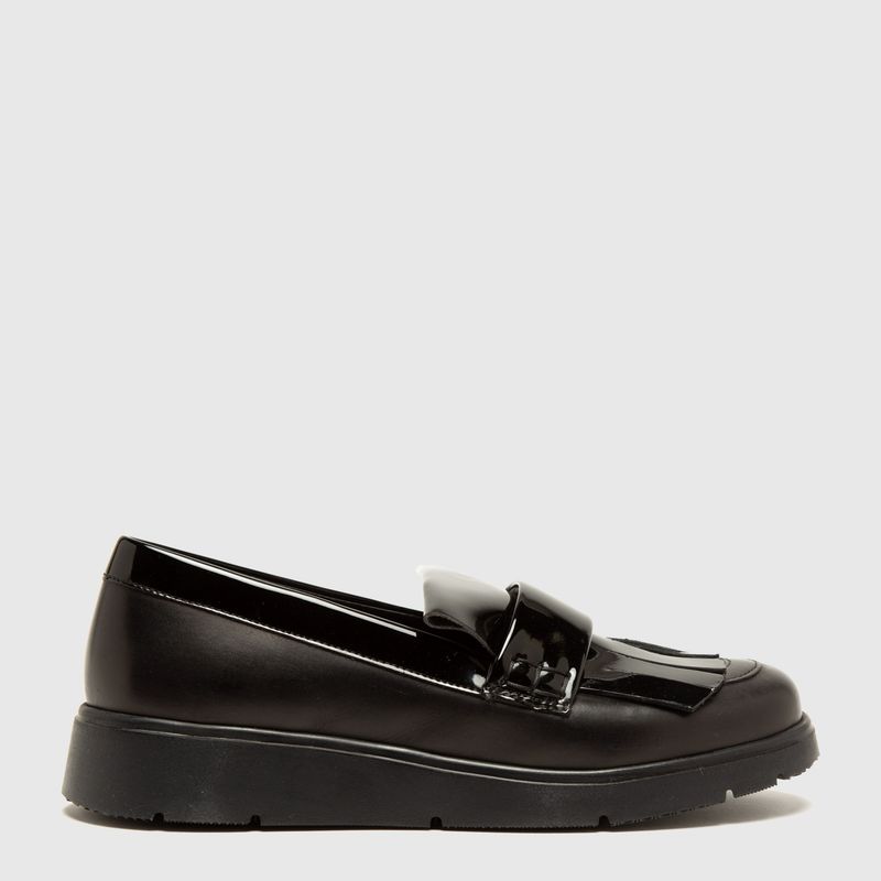 GEOX - Mocasín Mujer Cuero Negro Geox