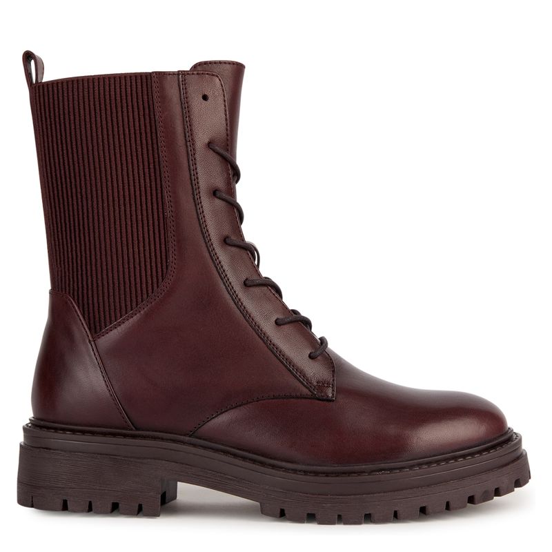 GEOX - Botín Mujer Cuero Rojo Geox