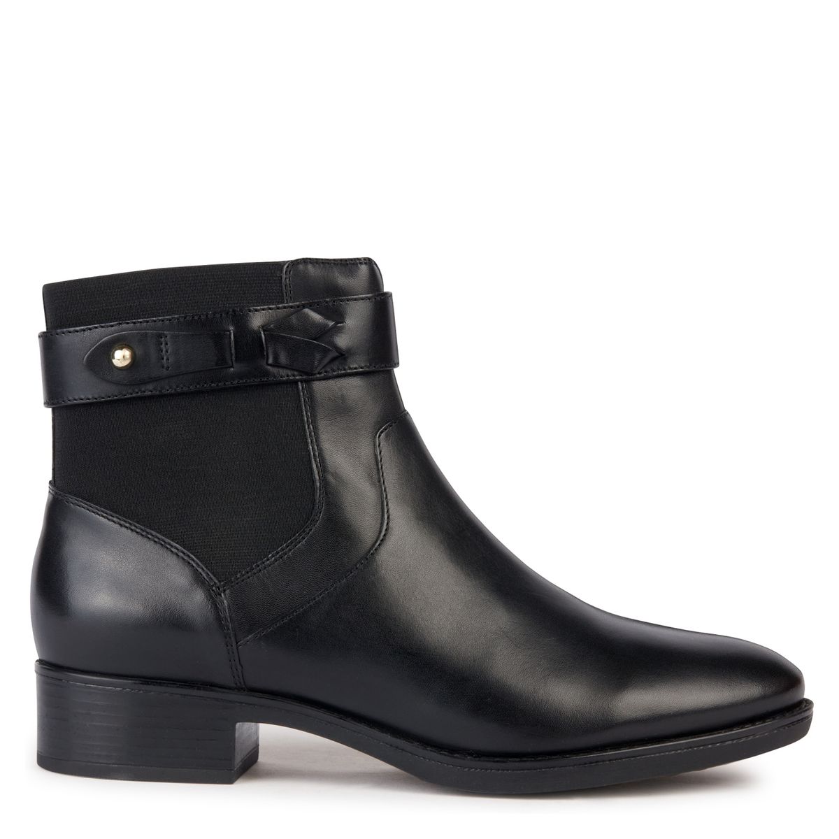 GEOX - Botín Mujer Cuero Negro Geox