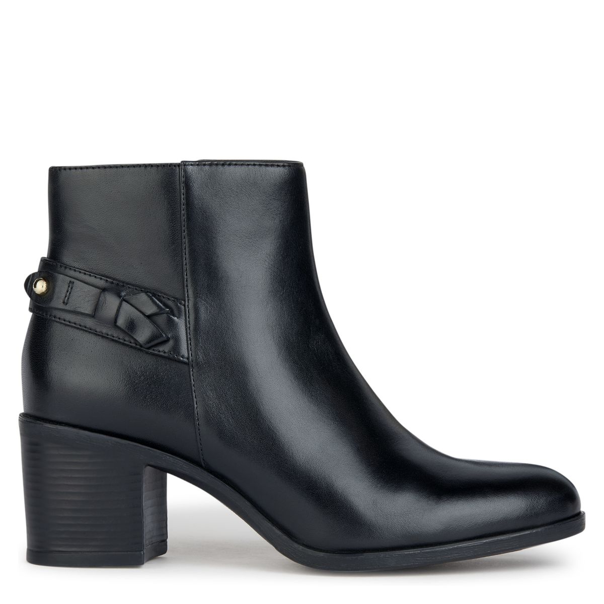 GEOX - Botín Mujer Cuero Negro Geox