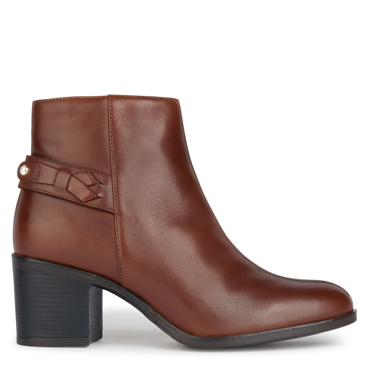 GEOX - Botín Mujer Cuero Café Geox