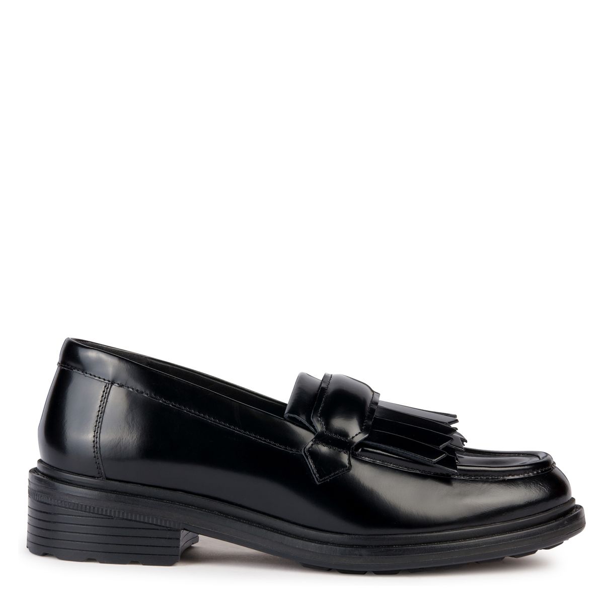 GEOX - Mocasín Mujer Cuero Negro Geox