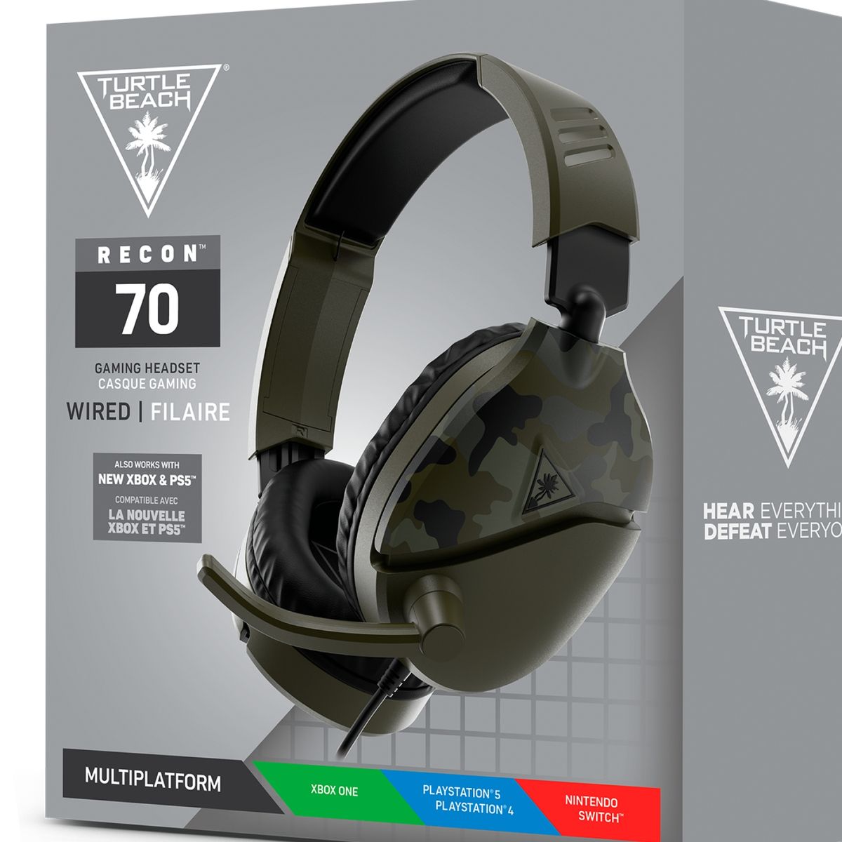 TURTLE BEACH - Audífono Recon 70 Green Camo Turtle Beach