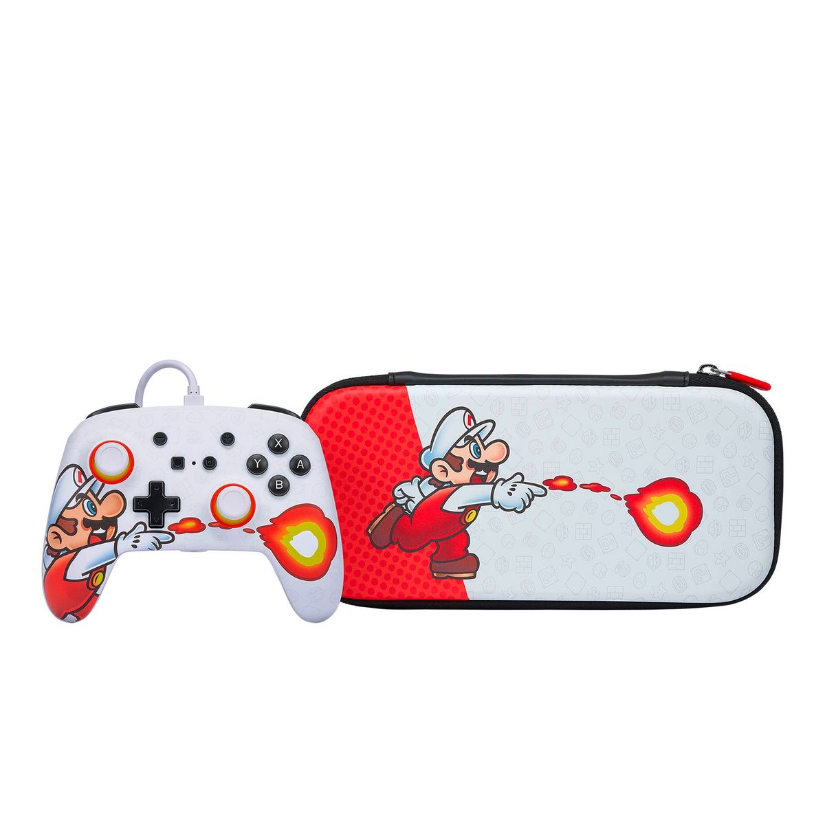 POWER A - Control Nint Mario Fireball + Case Power A